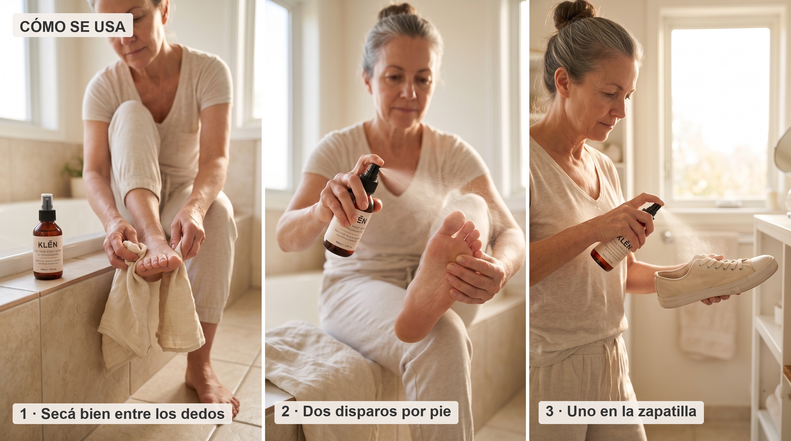 KLĒN Spray Antihongos para Pies con Árbol de Té