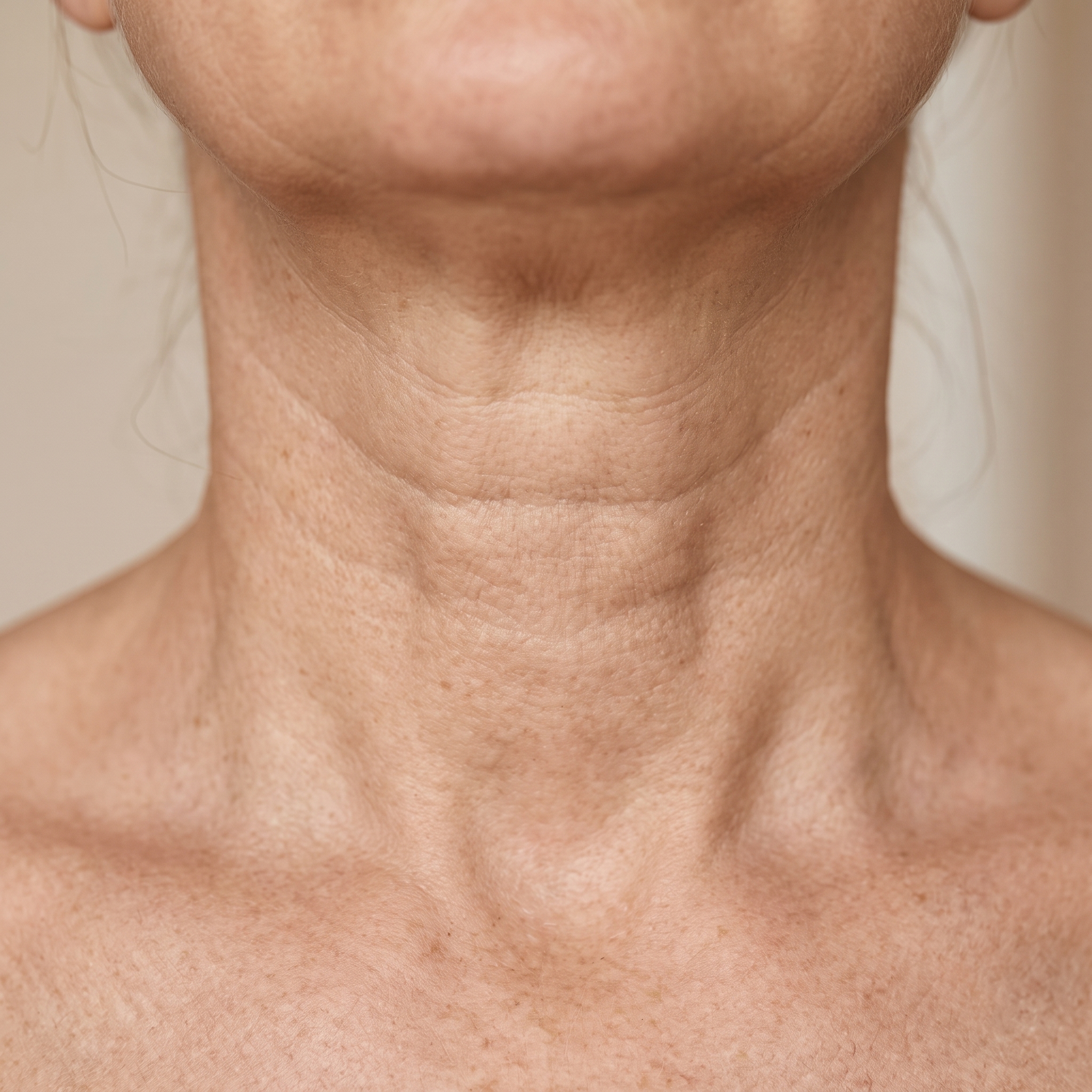 El cuello flojo y las líneas te suman años